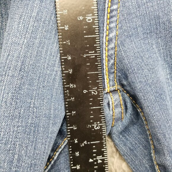 Levis Jeans Womens 16 Petite 512 Perfectly Slimming Bootcut Stretch Faded High - Picture 6 of 12